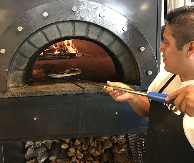 Wine Dive's wood fired pizza
